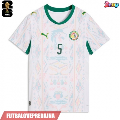 Lacne Ženy Futbalové dres Senegal Idrissa Gueye #5 MS 2026 Krátky Rukáv - Domáci